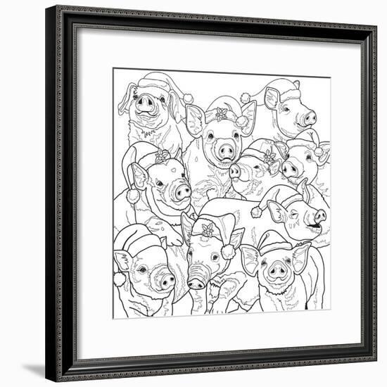 Christmas Cuties 11-Jenny Newland-Framed Giclee Print