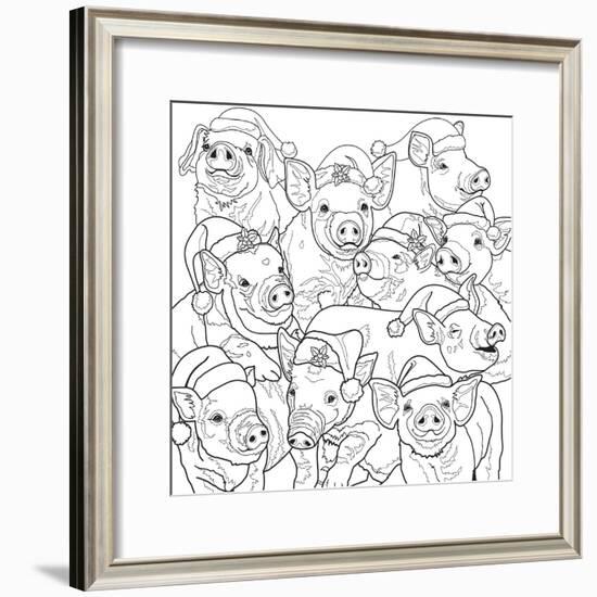 Christmas Cuties 11-Jenny Newland-Framed Giclee Print