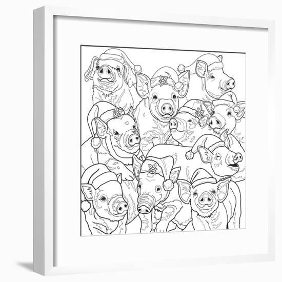 Christmas Cuties 11-Jenny Newland-Framed Giclee Print