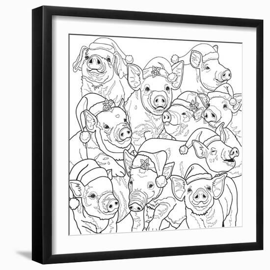 Christmas Cuties 11-Jenny Newland-Framed Giclee Print