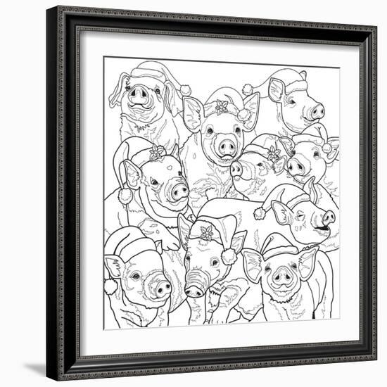 Christmas Cuties 11-Jenny Newland-Framed Giclee Print