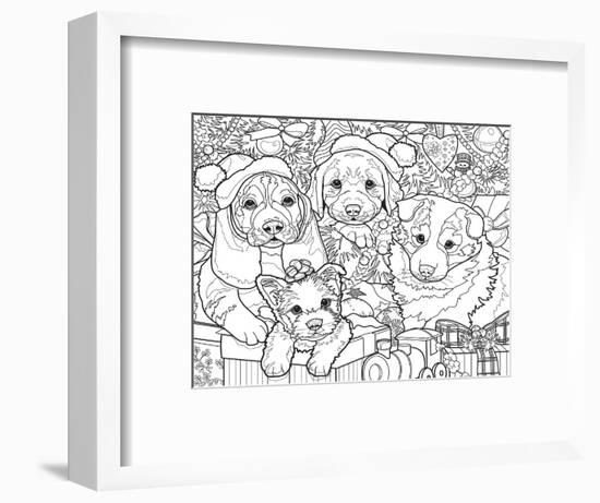 Christmas Cuties 12-Jenny Newland-Framed Giclee Print