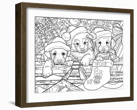 Christmas Cuties 14-Jenny Newland-Framed Giclee Print