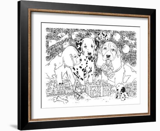 Christmas Cuties 24-William Vanderdasson-Framed Giclee Print