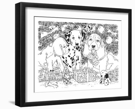 Christmas Cuties 24-William Vanderdasson-Framed Giclee Print