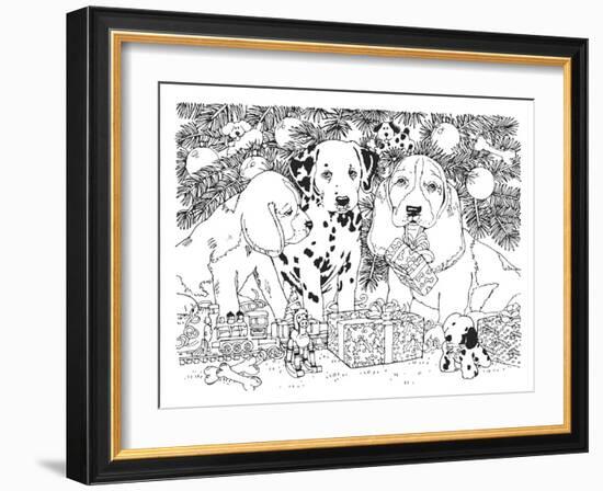 Christmas Cuties 24-William Vanderdasson-Framed Giclee Print