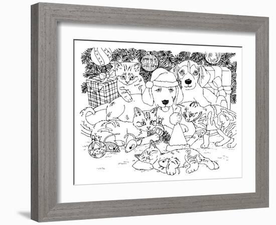 Christmas Cuties 36-William Vanderdasson-Framed Giclee Print