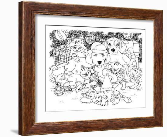 Christmas Cuties 36-William Vanderdasson-Framed Giclee Print