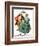 "Christmas Dance" or "Merrie Christmas", December 8,1928-Norman Rockwell-Framed Giclee Print