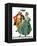 "Christmas Dance" or "Merrie Christmas", December 8,1928-Norman Rockwell-Framed Premier Image Canvas