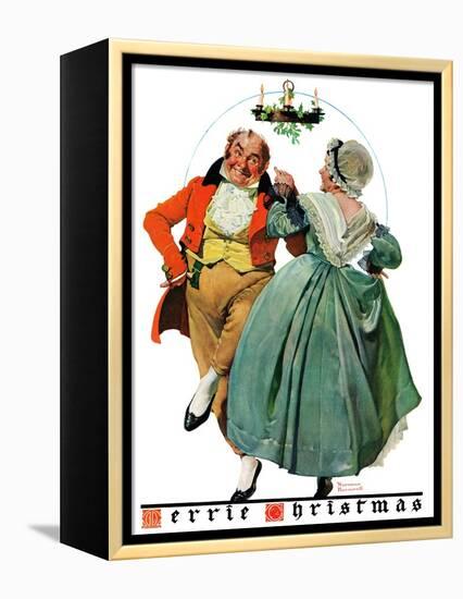 "Christmas Dance" or "Merrie Christmas", December 8,1928-Norman Rockwell-Framed Premier Image Canvas