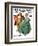 "Christmas Dance" or "Merrie Christmas" Saturday Evening Post Cover, December 8,1928-Norman Rockwell-Framed Giclee Print