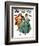 "Christmas Dance" or "Merrie Christmas" Saturday Evening Post Cover, December 8,1928-Norman Rockwell-Framed Giclee Print