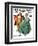 "Christmas Dance" or "Merrie Christmas" Saturday Evening Post Cover, December 8,1928-Norman Rockwell-Framed Giclee Print