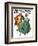 "Christmas Dance" or "Merrie Christmas" Saturday Evening Post Cover, December 8,1928-Norman Rockwell-Framed Giclee Print