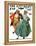 "Christmas Dance" or "Merrie Christmas" Saturday Evening Post Cover, December 8,1928-Norman Rockwell-Framed Premier Image Canvas