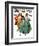 "Christmas Dance" or "Merrie Christmas" Saturday Evening Post Cover, December 8,1928-Norman Rockwell-Framed Giclee Print