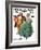 "Christmas Dance" or "Merrie Christmas" Saturday Evening Post Cover, December 8,1928-Norman Rockwell-Framed Giclee Print