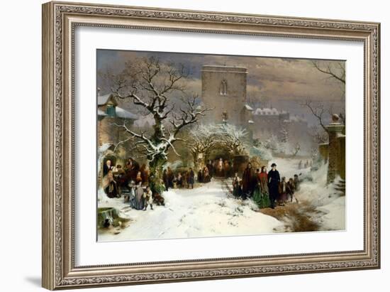 Christmas Day, 1857-John Ritchie-Framed Giclee Print