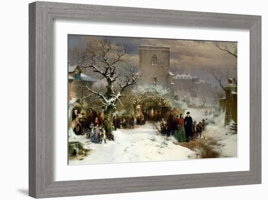 Christmas Day, 1857-John Ritchie-Framed Giclee Print