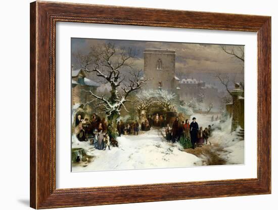 Christmas Day, 1857-John Ritchie-Framed Giclee Print