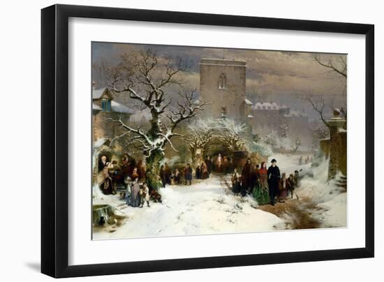 Christmas Day, 1857-John Ritchie-Framed Giclee Print