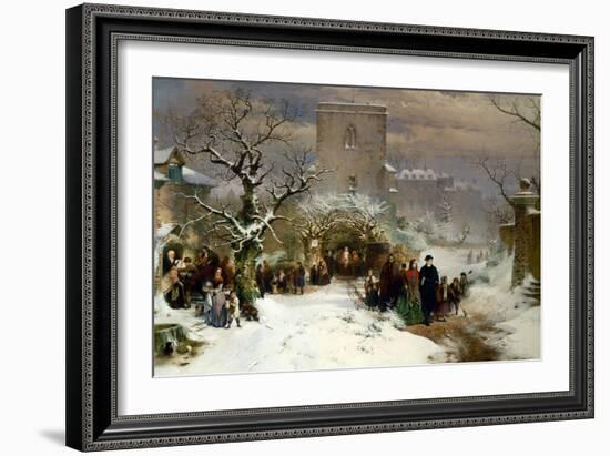 Christmas Day, 1857-John Ritchie-Framed Giclee Print