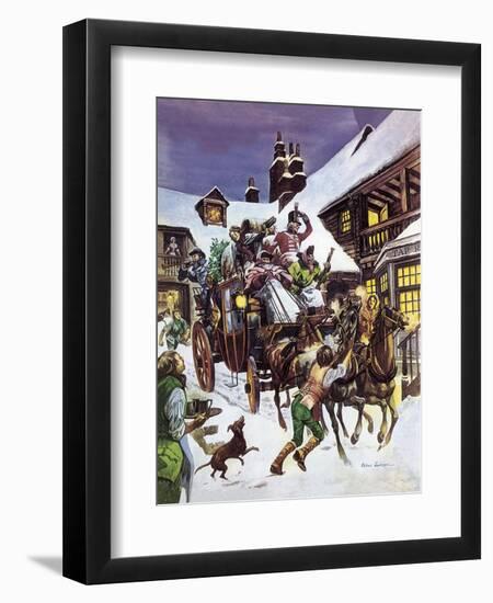 Christmas Day in the 18th Century-Peter Jackson-Framed Giclee Print