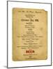 Christmas Day Menu, 2nd Battalion the King's Regiment, Iraq, 1926-null-Mounted Giclee Print