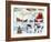 Christmas Day Skating by Old Stone Bridge-Cheryl Bartley-Framed Giclee Print