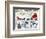 Christmas Day Skating by Old Stone Bridge-Cheryl Bartley-Framed Giclee Print