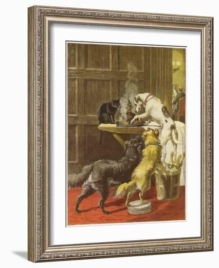 Christmas Day, the Uninvited-Samuel Edmund Waller-Framed Giclee Print