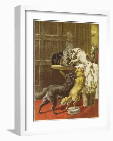 Christmas Day, the Uninvited-Samuel Edmund Waller-Framed Giclee Print
