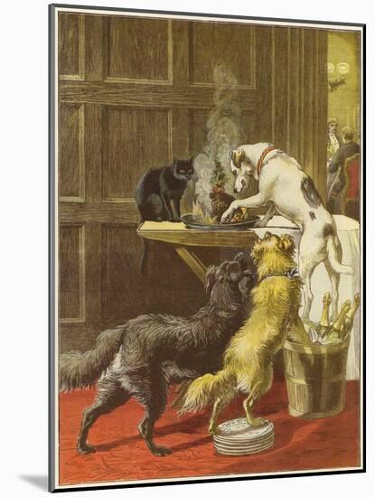 Christmas Day, the Uninvited-Samuel Edmund Waller-Mounted Giclee Print