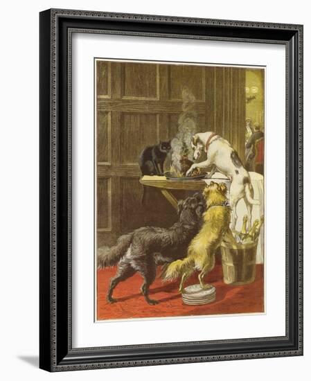 Christmas Day, the Uninvited-Samuel Edmund Waller-Framed Giclee Print