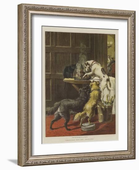 Christmas Day, the Uninvited-Samuel Edmund Waller-Framed Giclee Print