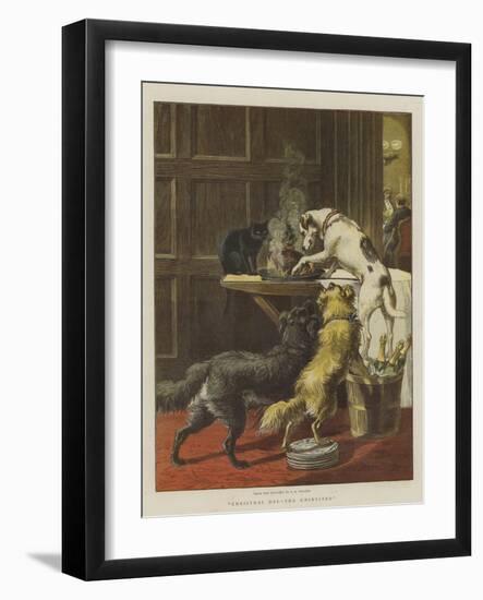 Christmas Day, the Uninvited-Samuel Edmund Waller-Framed Giclee Print