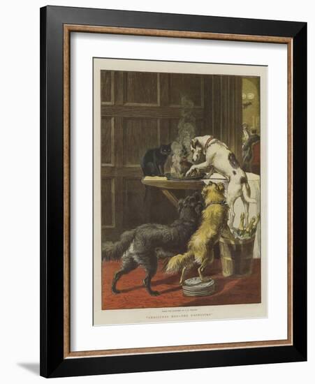 Christmas Day, the Uninvited-Samuel Edmund Waller-Framed Giclee Print