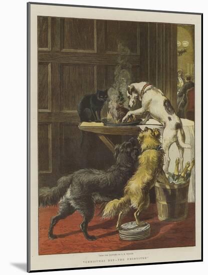 Christmas Day, the Uninvited-Samuel Edmund Waller-Mounted Giclee Print