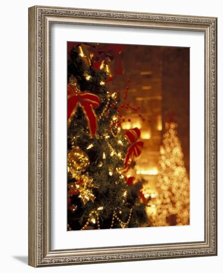 Christmas Decor at Trump Tower, New York, New York, USA-Michele Westmorland-Framed Photographic Print