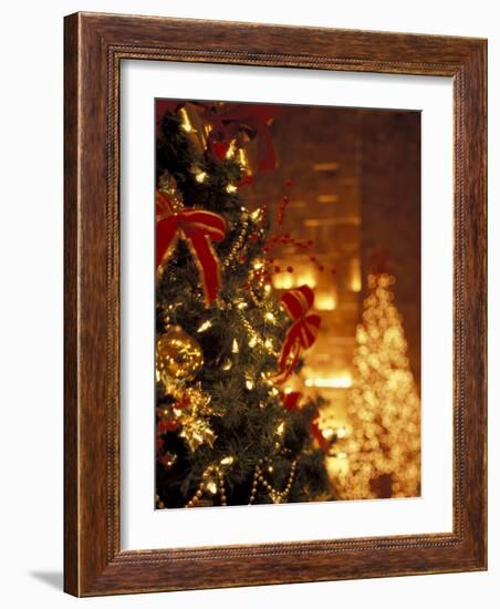 Christmas Decor at Trump Tower, New York, New York, USA-Michele Westmorland-Framed Photographic Print