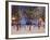 Christmas Decoration at Old Town Square's Park at Twilight, Stare Mesto, Prague, Czech Republic-Richard Nebesky-Framed Photographic Print