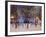 Christmas Decoration at Old Town Square's Park at Twilight, Stare Mesto, Prague, Czech Republic-Richard Nebesky-Framed Photographic Print