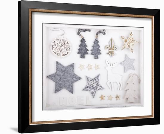 Christmas Decoration in the Foresten Frame-Andrea Haase-Framed Photographic Print