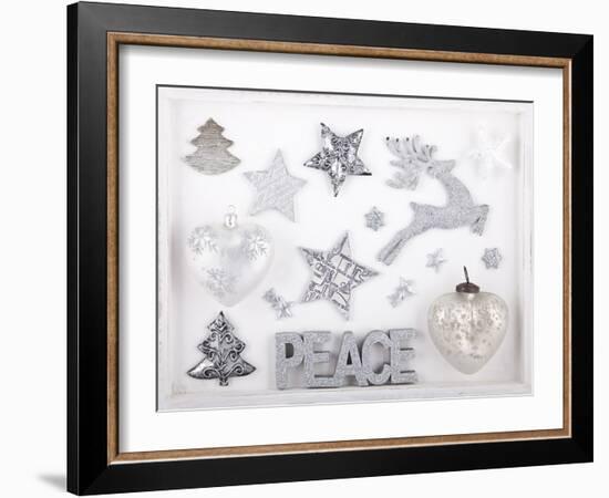 Christmas Decoration in the Foresten Frame-Andrea Haase-Framed Photographic Print