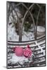 Christmas decoration in the snow, decoration, still life-Andrea Haase-Mounted Photographic Print