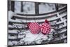 Christmas decoration in the snow, decoration, still life-Andrea Haase-Mounted Photographic Print