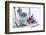 Christmas decoration in the snow, decoration, still life-Andrea Haase-Framed Photographic Print