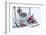 Christmas decoration in the snow, decoration, still life-Andrea Haase-Framed Photographic Print