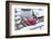 Christmas decoration in the snow, decoration, still life-Andrea Haase-Framed Photographic Print